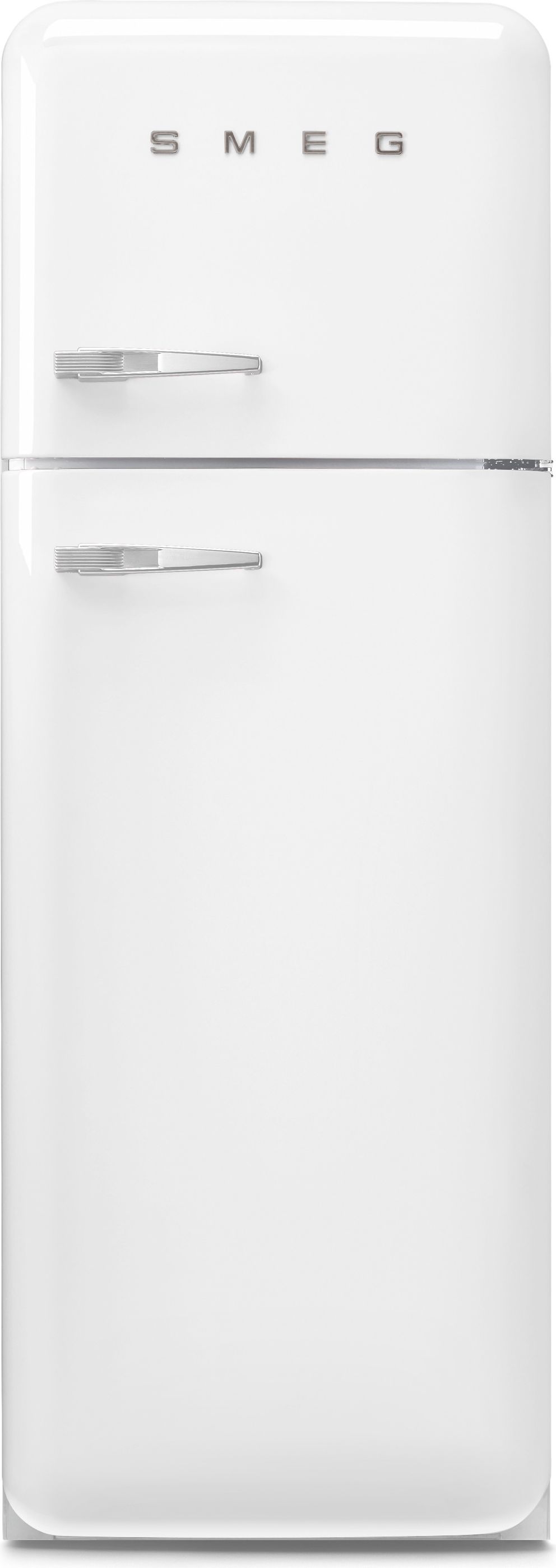 Image of Smeg 50s Style Retro Right Hand Hinge FAB30RWH6UK 172cm 80/20 Fridge Freezer - White - C Rated, White