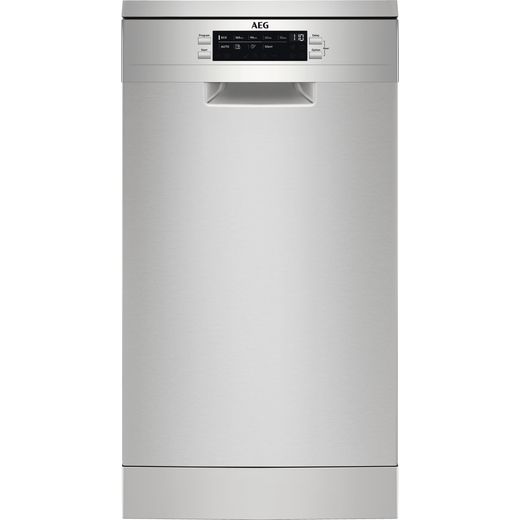 AEG FFB73517ZM Slimline Dishwasher - Stainless Steel - D Rated