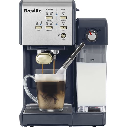 Breville One-Touch CoffeeHouse VCF145 Espresso Coffee Machine - Navy Blue / Gold