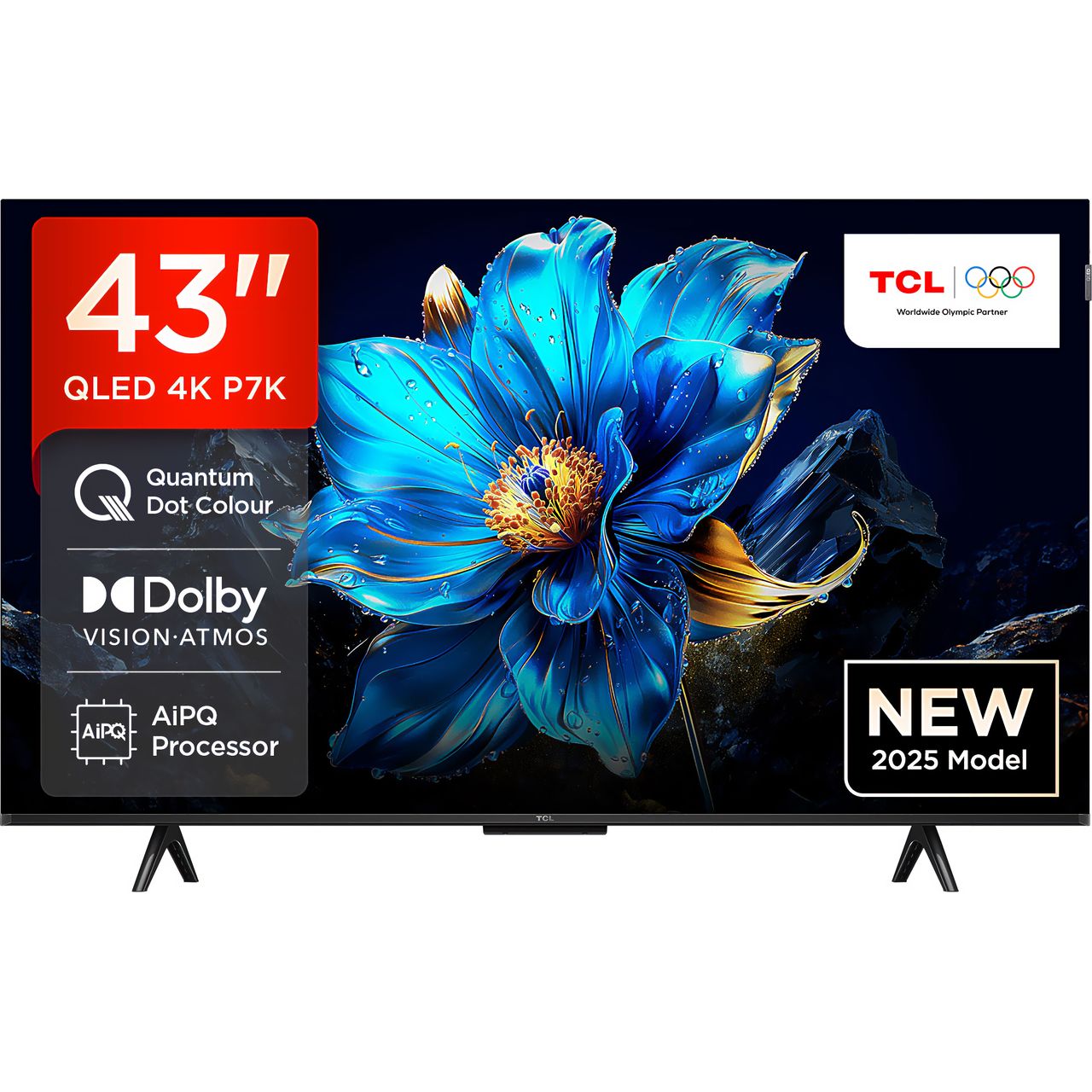 TCL 43” 4K QLED smart TV | 43P7K-UK | ao.com
