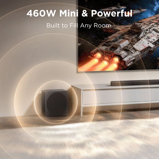 TCL A A65K-UK Bluetooth 3.1.2 Soundbar - Titanium - Annotation - 460W