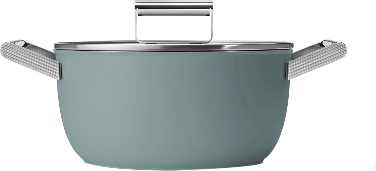 Smeg - Casserole Pan - 24cm - Emerald Green