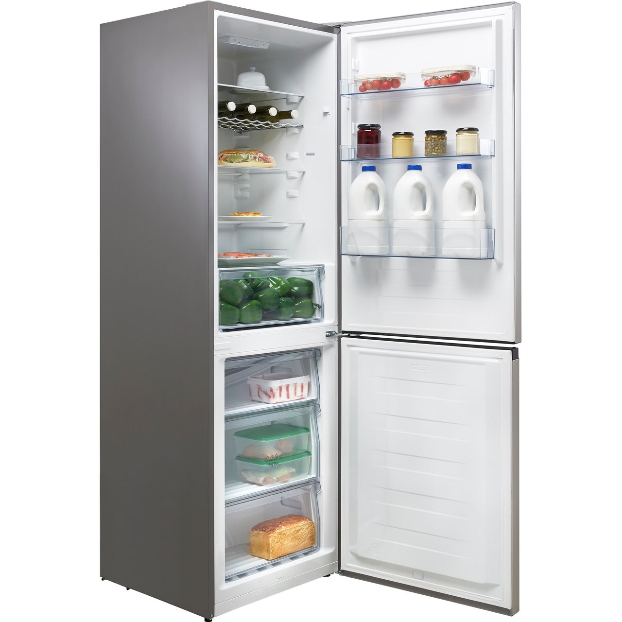 fridgemaster mc55251mds frost free fridge freezer