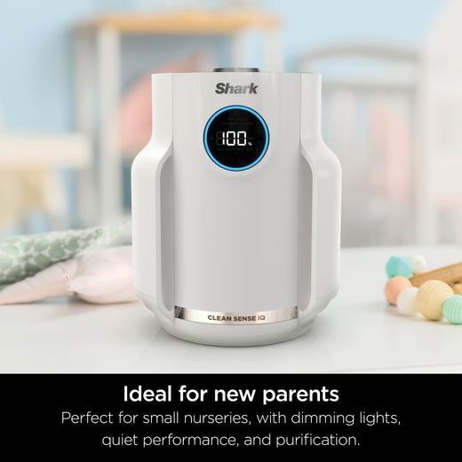Shark NeverChange5 Compact Pro HP072UKWH Air Purifier - White - Annotation - new parents shot