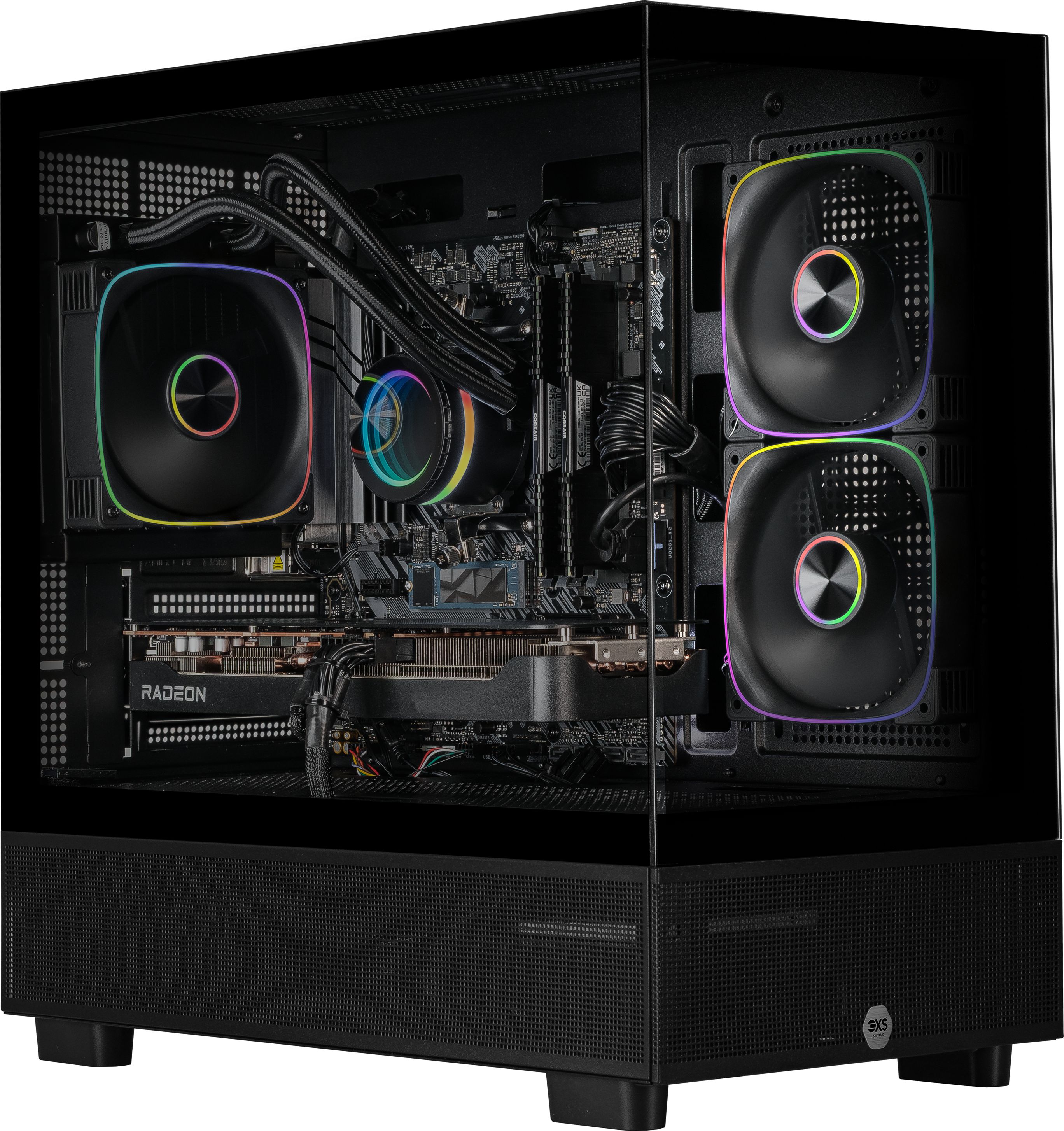 3XS - Core Gaming PC - AMD Ryzen 7 - AMD Radeon RX 9070 XT - 2TB SSD - Black