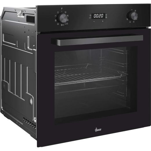 Hoover H-OVEN 300 Built In Electric Single Oven - Black - Right perspective shot 