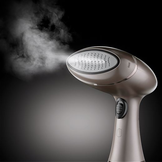 Russell Hobbs Steam Genie Aroma 28040 Handheld Garment Steamer - Grey - Steam from steamer shot