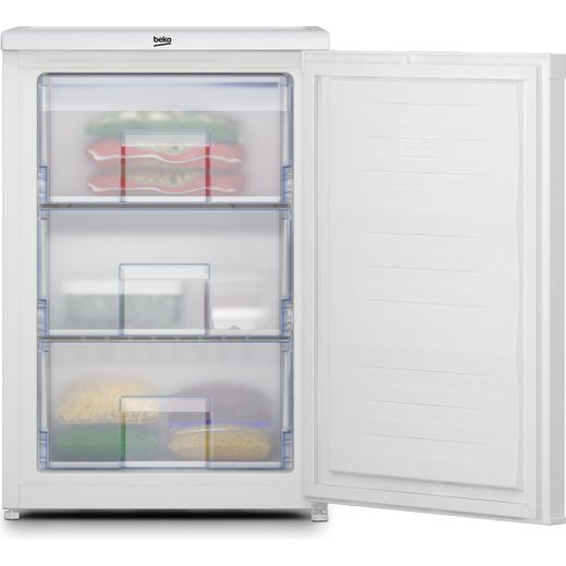 Beko Under Counter Freezer - White - Door open