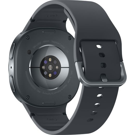 Samsung Galaxy Watch8, GPS - 44mm - Graphite - Back right perspective shot