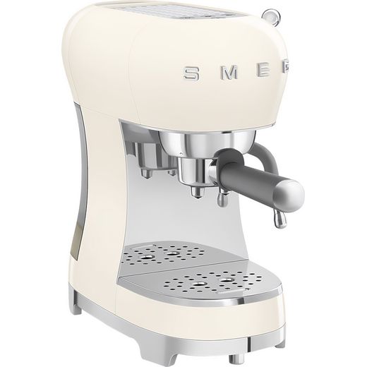 Smeg 50's Retro Espresso Coffee Machine - Cream - Right perspective shot