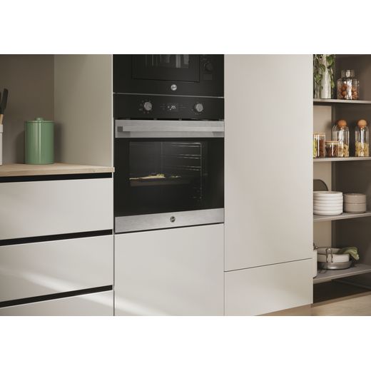Hoover Built In Electric Single Oven - Stainless Steel - Oven in kitchen shot 