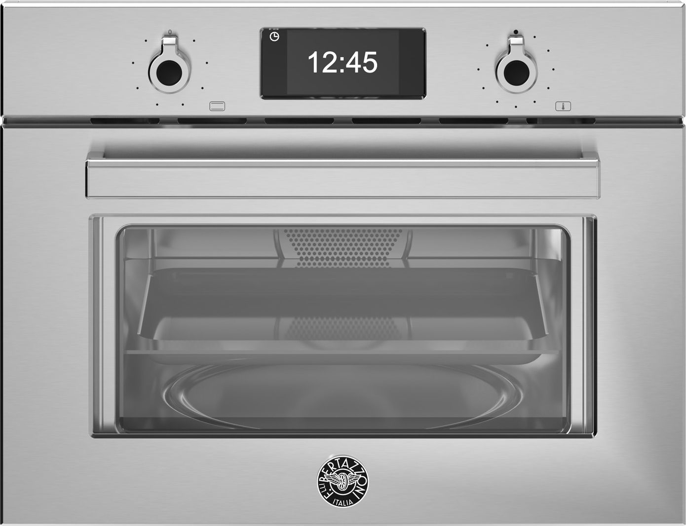 Bertazzoni Professional Series F457PROMWTX 46cm tall, 60cm wide, Built In Microwave - Stainless Steel, Stainless Steel