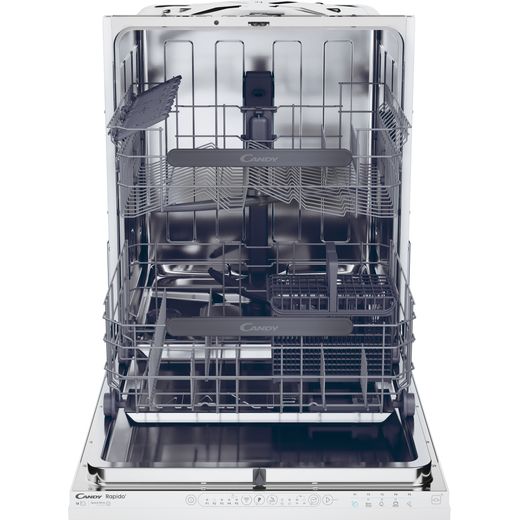 Candy RapidÓ Integrated Standard Dishwasher - Black - Front with door open shot