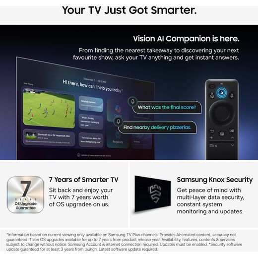 Samsung 43" 4K Ultra HD Neo QLED Smart TV - Annotation - tv smarter shot