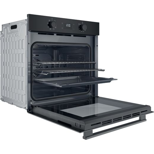 Hotpoint HO 455H B UK Electric Single Oven Black - Right perpsective shot 
