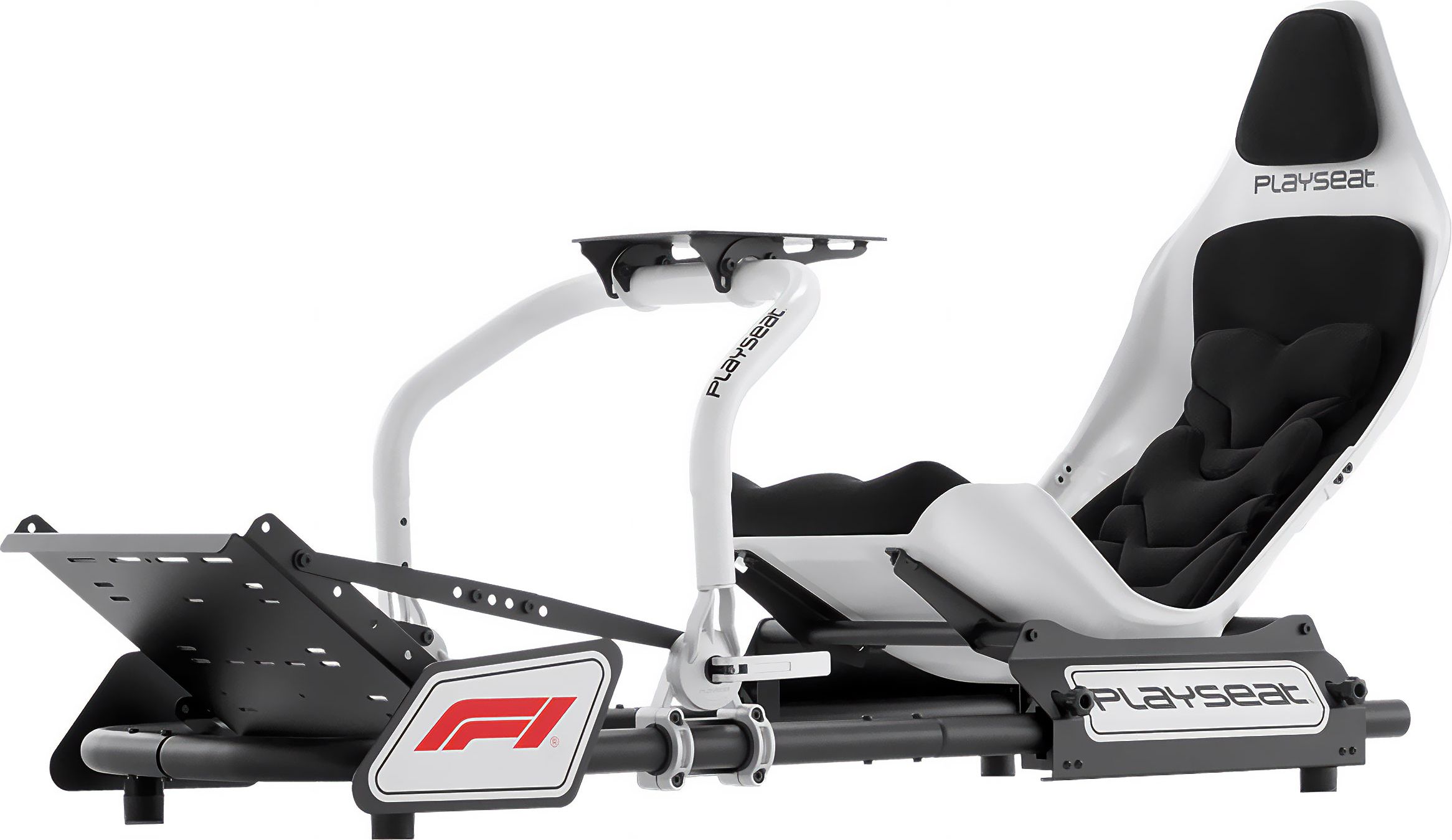 Playseat Formula Instinct - F1 Edition Gaming Chair For Nintendo Wii U,PC,PlayStation 4,Playstation 2,Playstation 3,Wii,Xbox,Xbox 360,Xbox One - Black / White, Black
