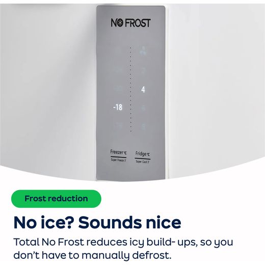 Fridgemaster American Fridge Freezer - Silver - AO Annotation -Total-No-Frost
