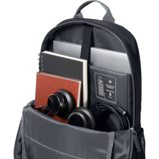 HP Laptop Backpack for 15.6" Laptop - Black / Grey - Close up shot