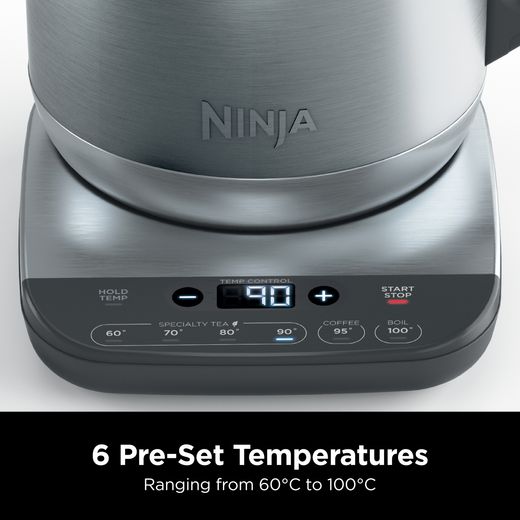 Ninja KT201UK Kettle - Stainless Steel - Annotation - 6 preset temperatures