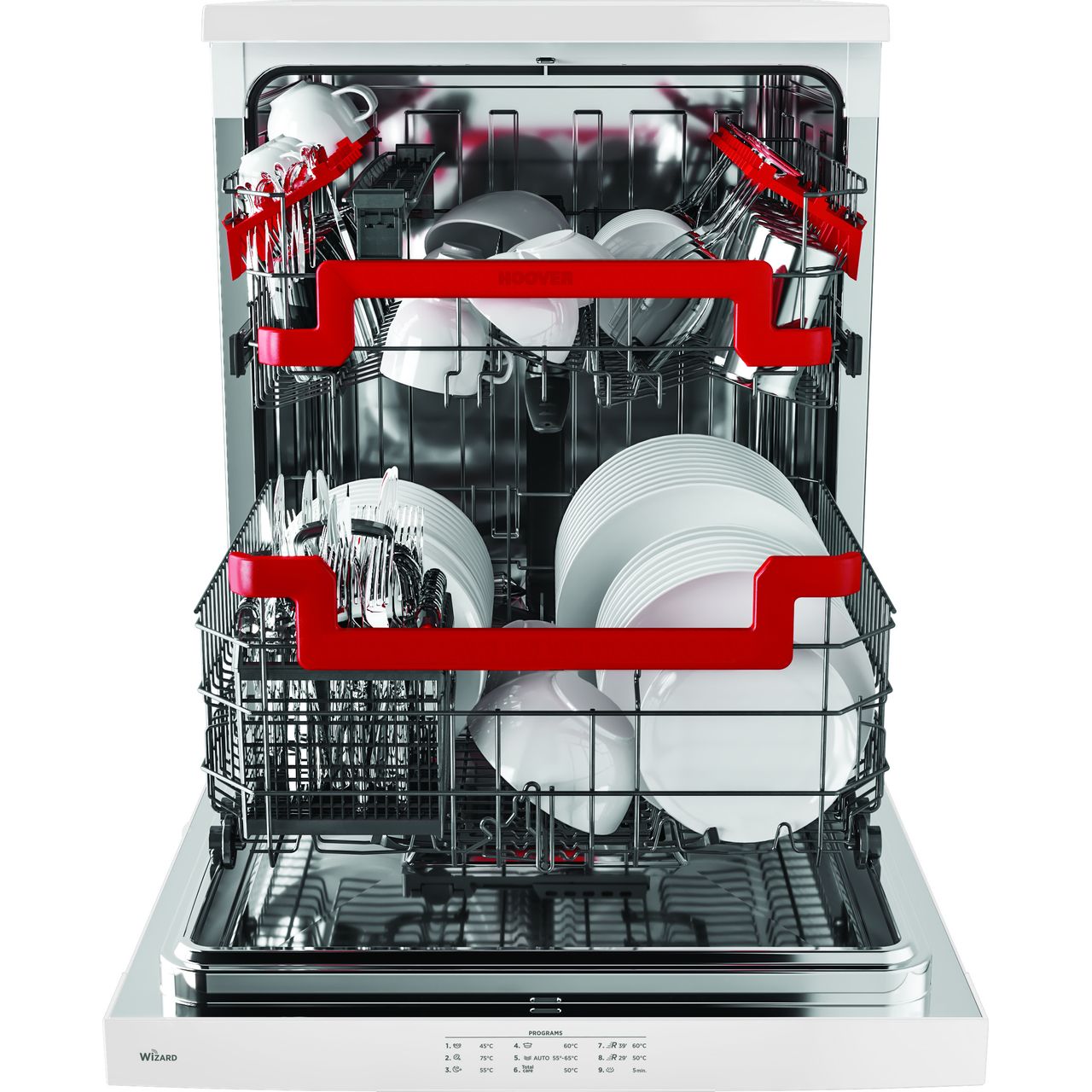 Hoover HF6E3DFW HDISH 500 E Dishwasher Full Size 60cm 16 Place White