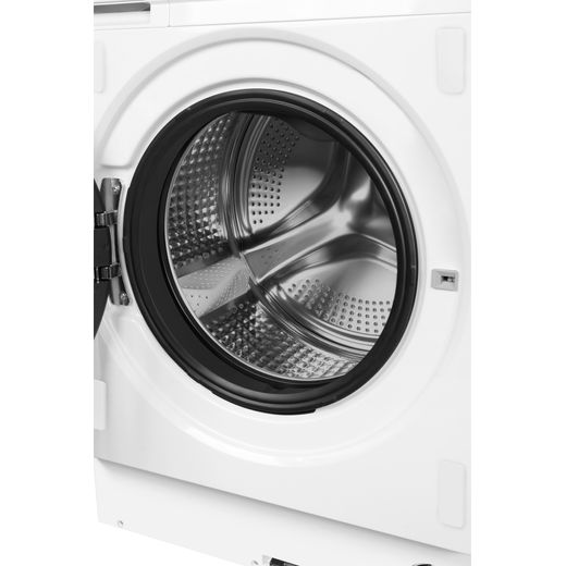 Hoover H-Wash 600 HBSI 410CIL8U-80 Integrated 10kg Washing Machine with 1400 rpm - White - Close up drum shot