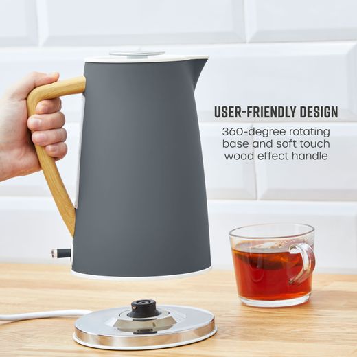 Swan Nordic SK14610GRYN Kettle - Grey - Annotation - User friendly shot