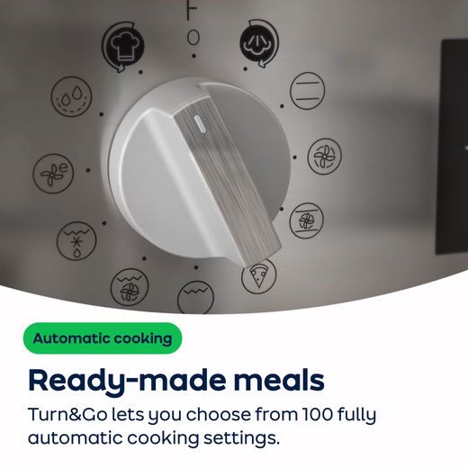 Indesit Turn&Go Built In Electric Single Oven - Stainless Steel - AO Annotation - Turn&Go