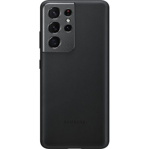 Samsung Leather Case for Galaxy S21 Ultra - Black