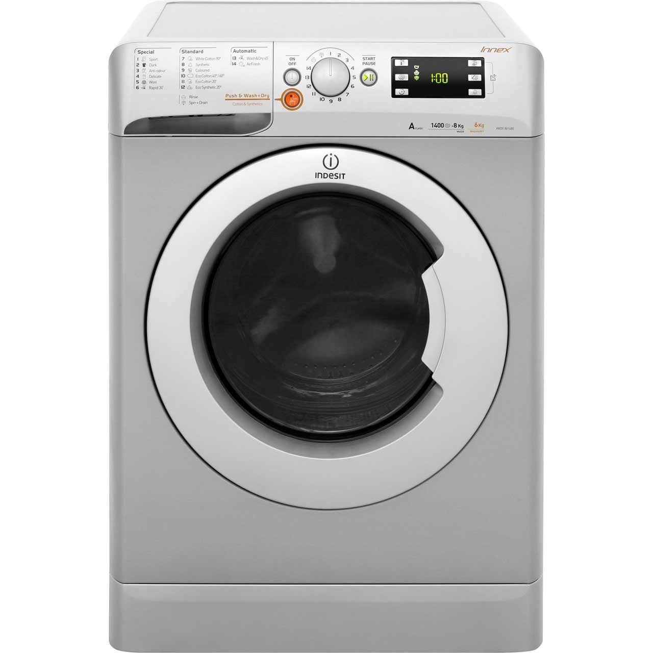 Indesit Innex XWDE861480XS 8Kg / 6Kg Washer Dryer with 1400 rpm Review