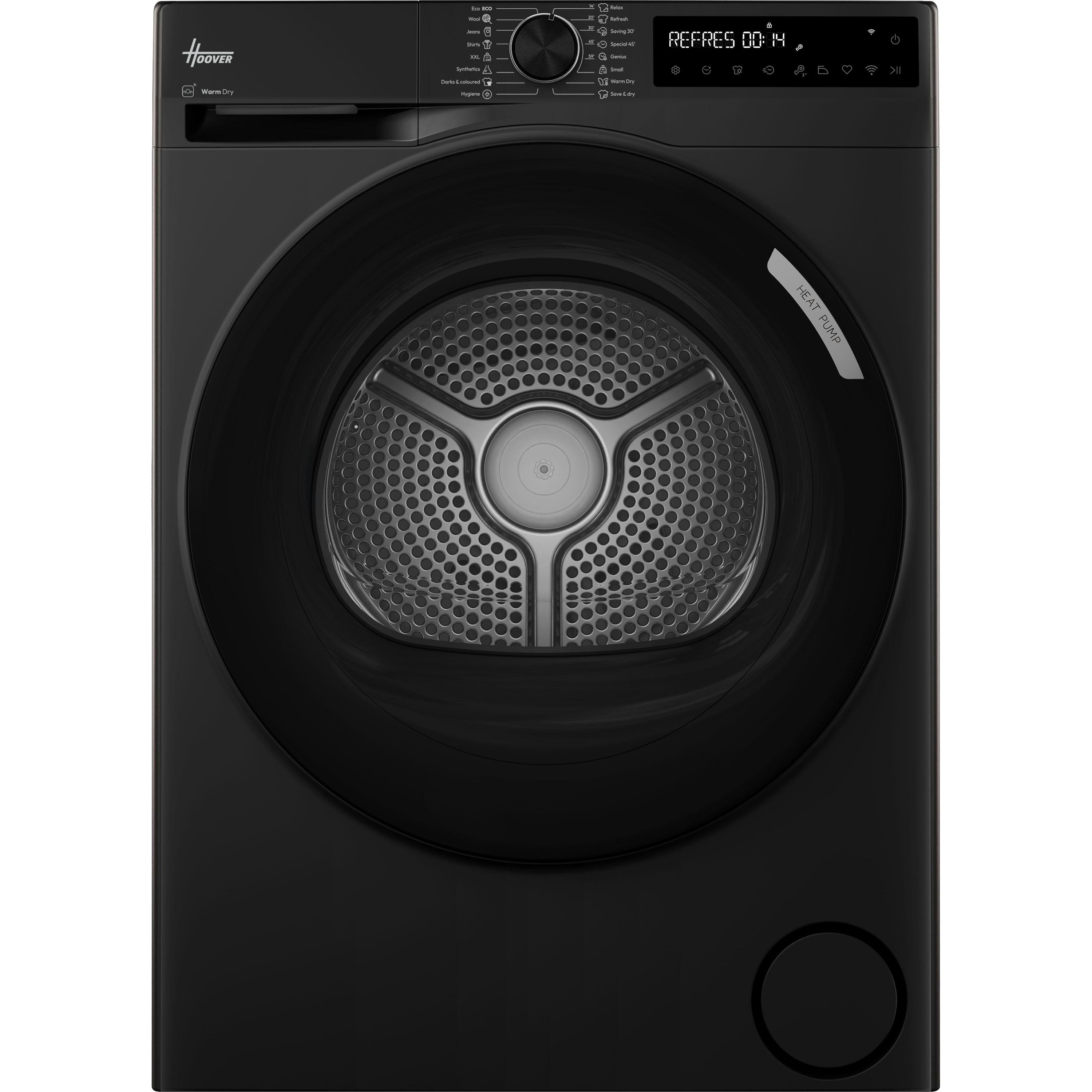 Hoover - HBR 10N3BJX-80 - Heat Pump Tumble Dryer - 10kg - A Rated - Black