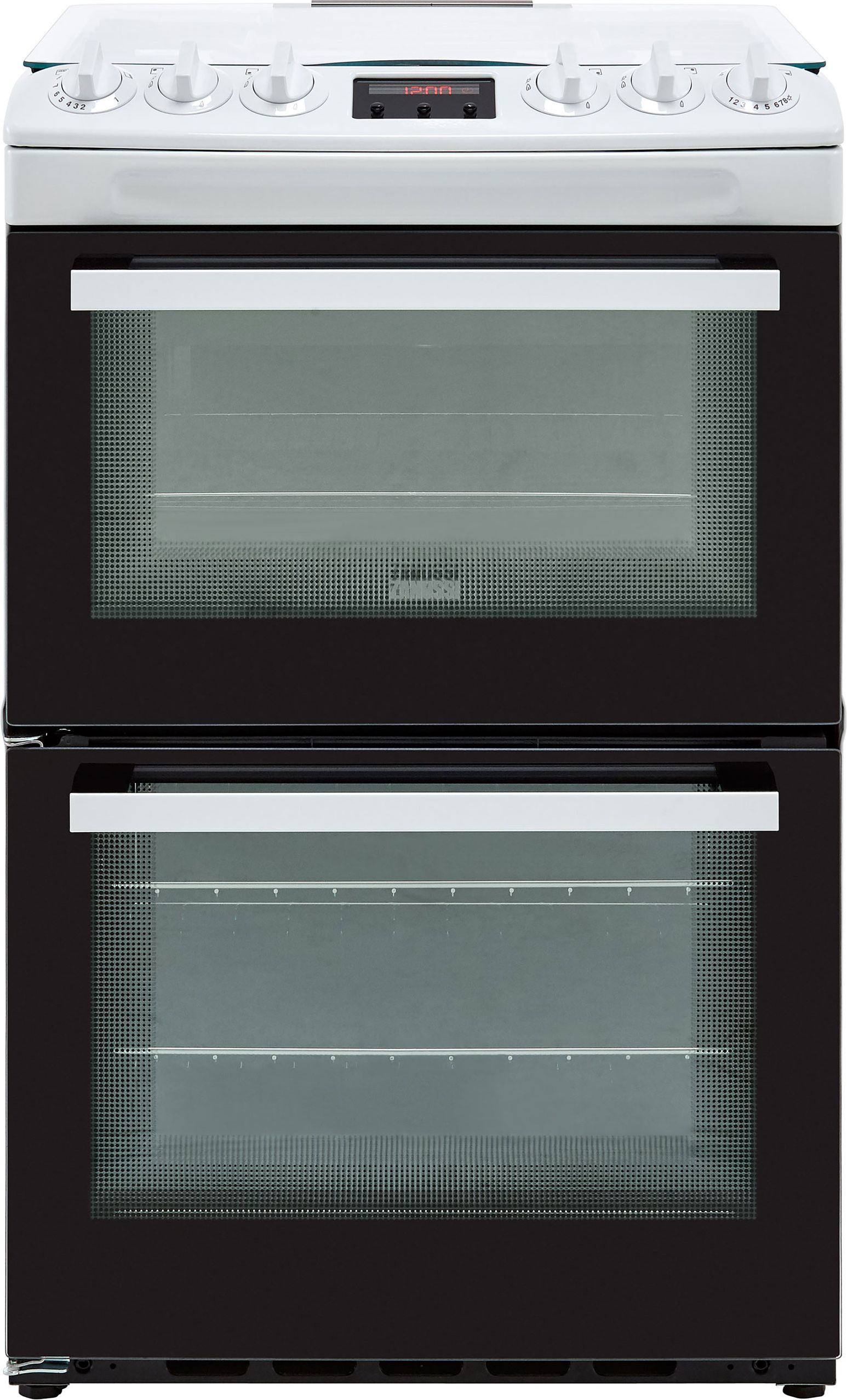 Zanussi ZCG43250WA 55cm Freestanding Gas Cooker with Full Width Electric Grill - White - A/A Rated, White