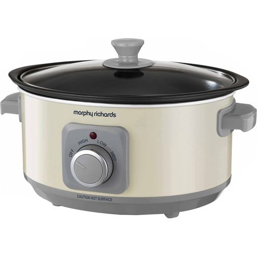 Morphy Richards Evoke Sear And Stew 460013 3.5 Litre Slow Cooker - Cream