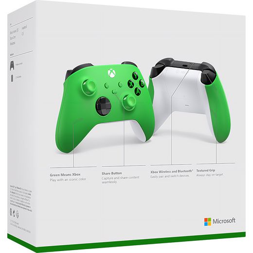 Xbox V2 Wireless Gaming Controller For Android,PC,Xbox One,Xbox One S,Xbox One X,Xbox Series S,Xbox Series X,iOS - Velocity Green - Box shot