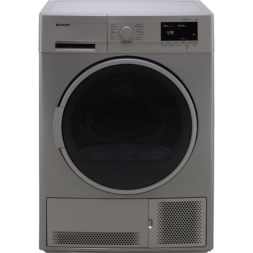 Sharp KD-GCB8S7GS9-EN Condenser Tumble Dryer - Silver