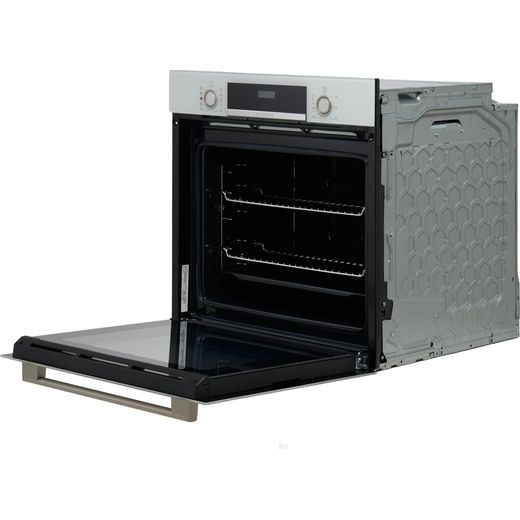 Bosch Series 4 HQA534BW3B Built In Electric Single Oven - White - Door open