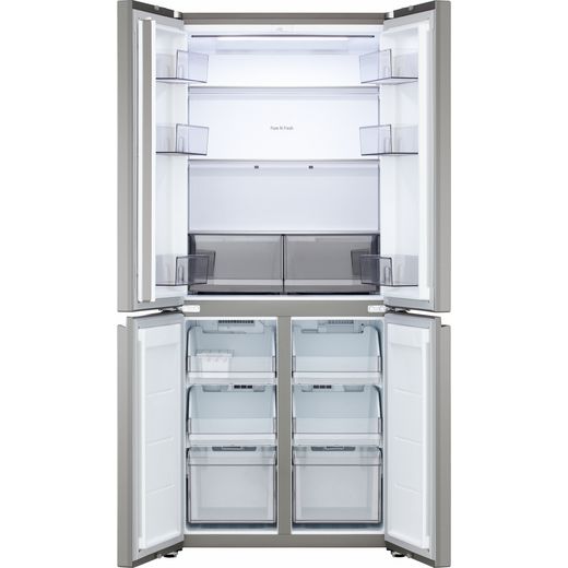 LG GMBS30SEPY 186cm Fridge - Prime Silver - front with door open shot