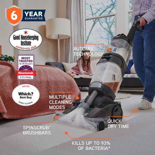Vax Platinum Power Max ECB1SPV1 Carpet Cleaner - Annotation - 6yrs warranty shot