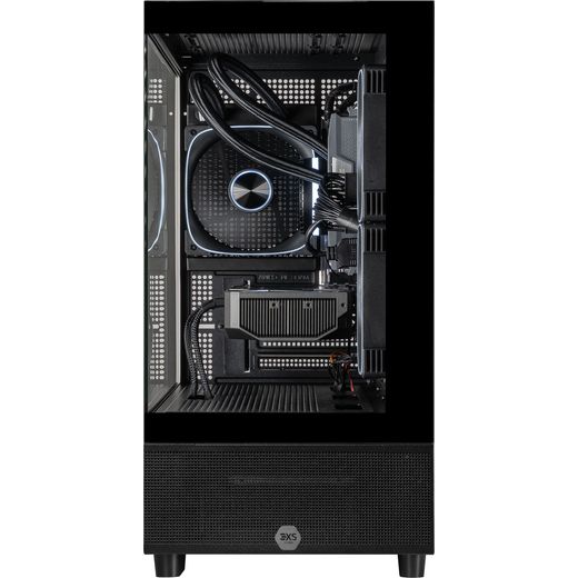 3XS Systems Gaming PC - NVIDIA® GeForce RTX™ 5070, AMD Ryzen™ 7, 1TB SSD - Black - Front shot