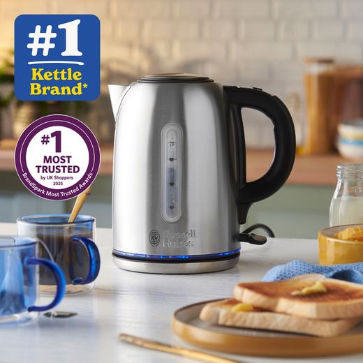 Russell Hobbs Quiet Boil 20460 Kettle - Stainless Steel - Most trusted award