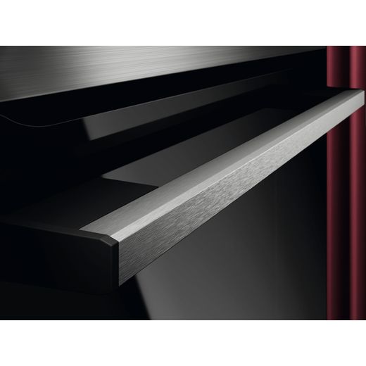 AEG SenseCook Built In Electric Single Oven - Stainless Steel - Close up handle shot