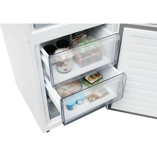 Hoover H-COMBI 300 HONCQ2T618AWK 185cm 60/40 No Frost Fridge Freezer - White - Close up freezer drawer shot