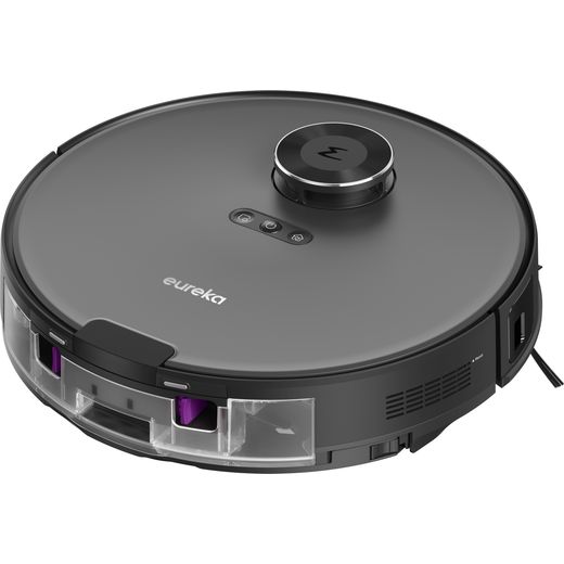 Eureka E20 Robotic Vacuum Cleaner - Graphite / Purple - left perspective shot
