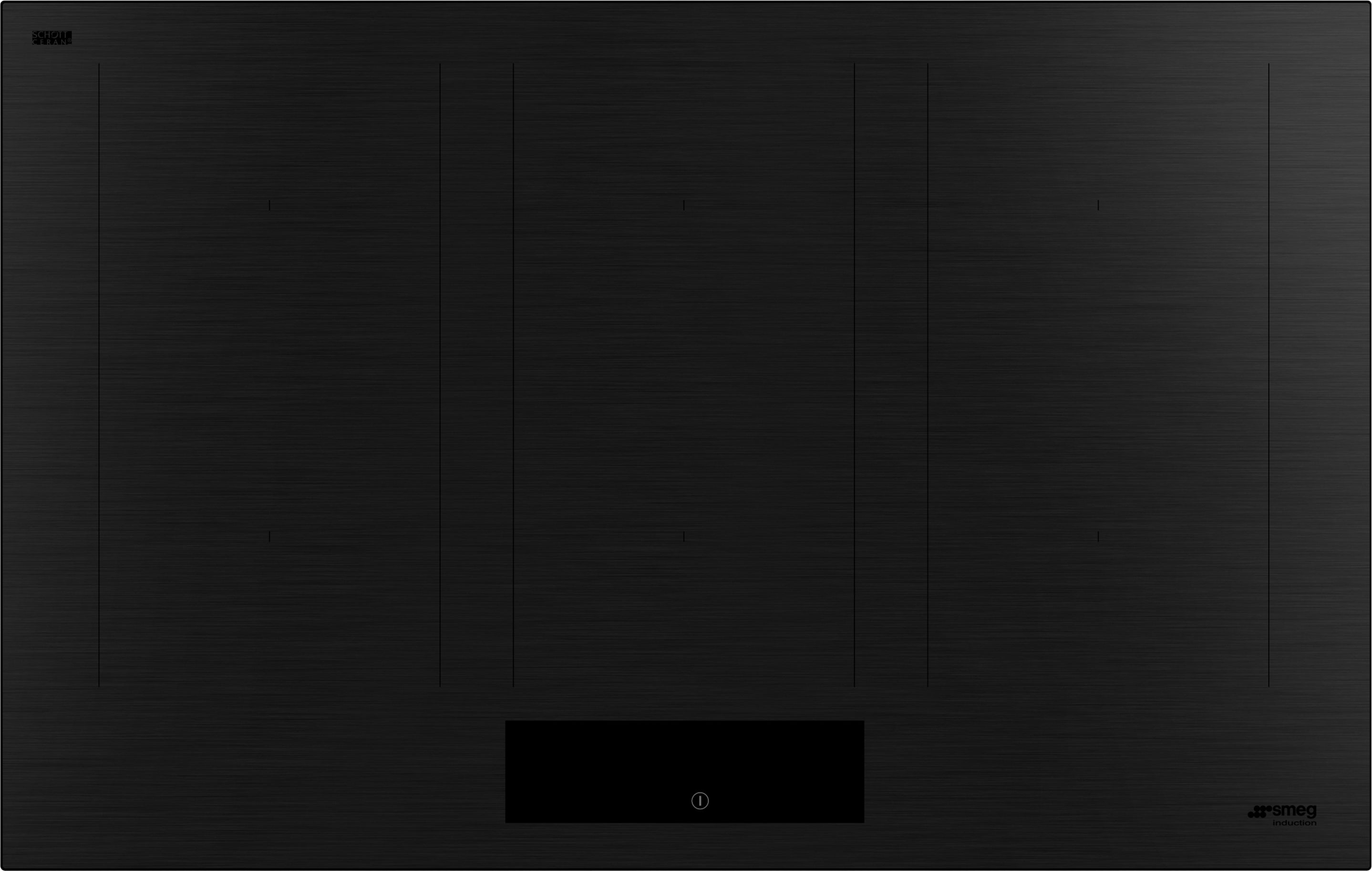Image of Smeg Classic SIM3864MB 80cm Induction Hob - Matt Black, Black