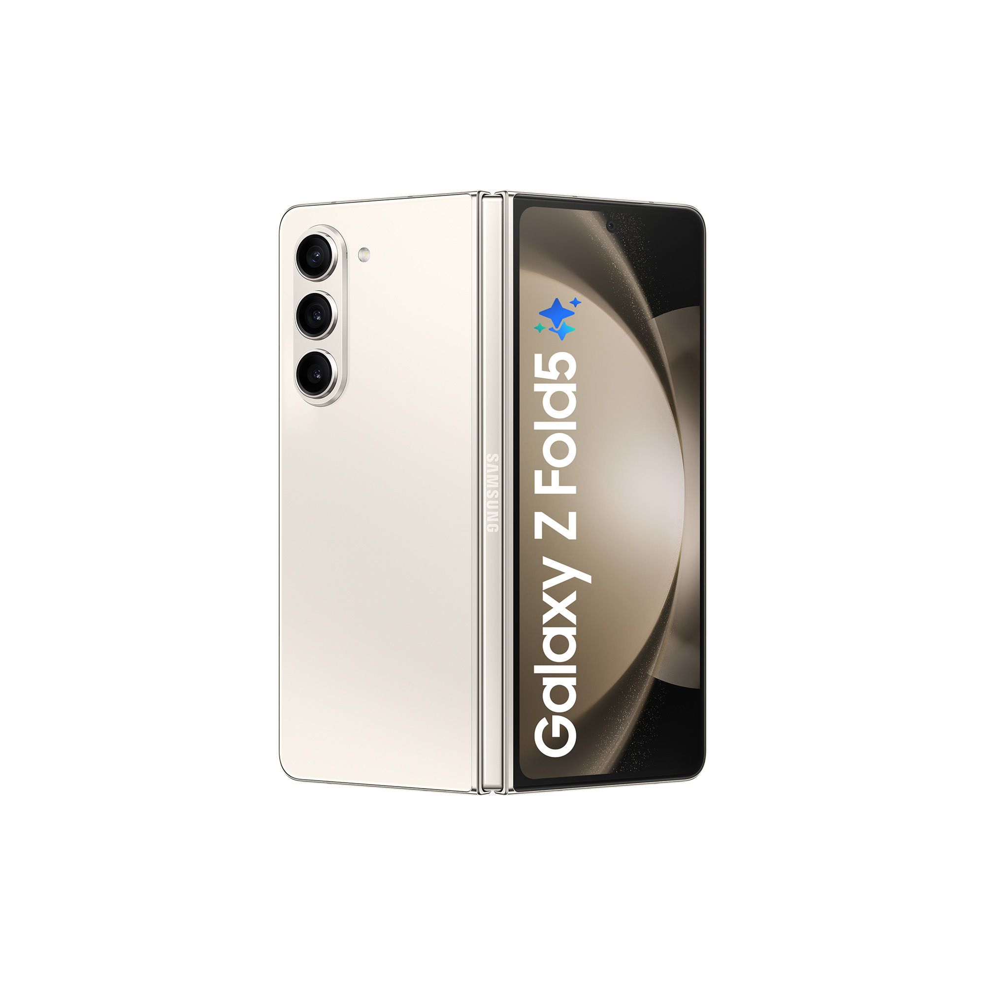 Samsung Galaxy Z Fold5 5G 256 GB Folding Smart Phone in Cream, Cream