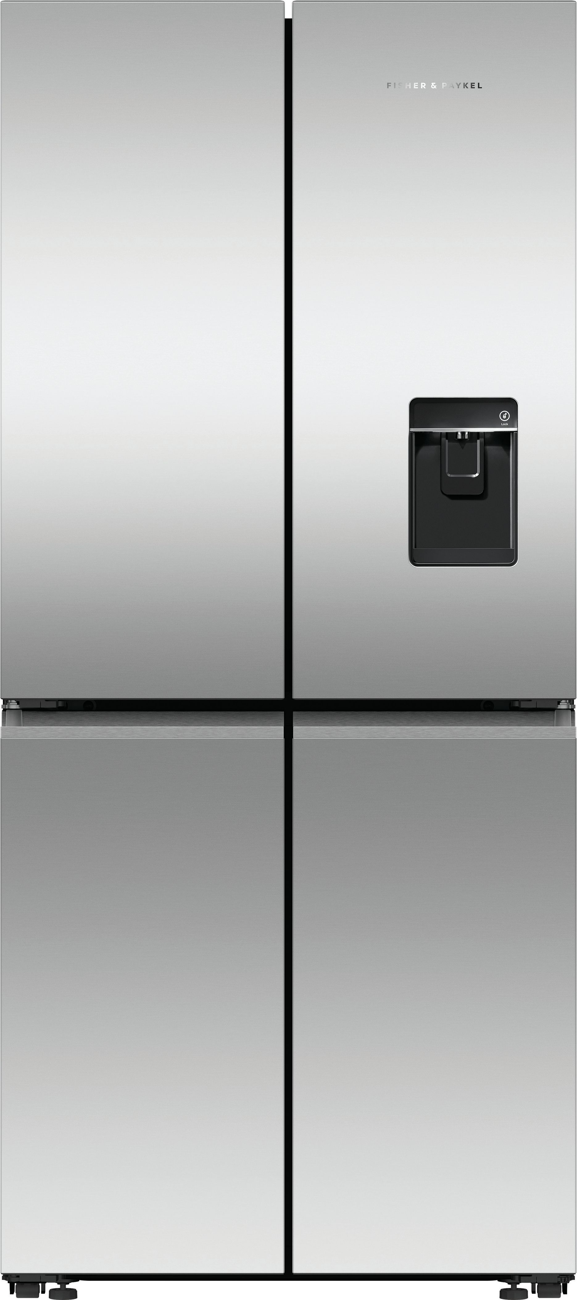 Fisher & Paykel RF500QNUX1 American Fridge Freezer - 79cm - 498L - Stainless Steel - Ice & Water