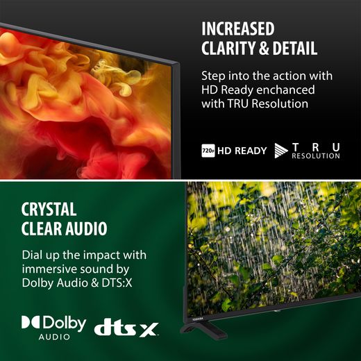 Toshiba 40" Full HD LCD Smart Fire TV [2026] - Annotation - Picture and audio