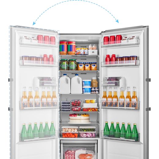 Midea MDRD502MTE46 Fridge - Stainless Steel - Annotation - Reversible door