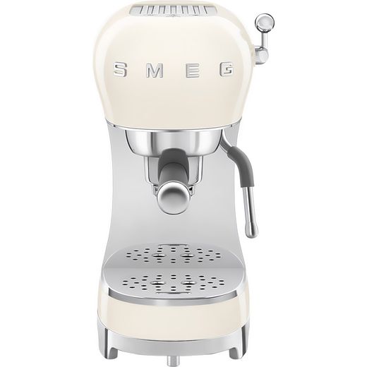 Smeg 50's Retro Espresso Coffee Machine - Cream - Front shot