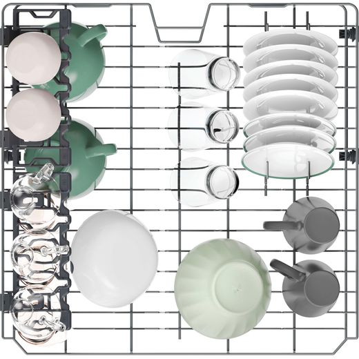 Hoover H-DISH 300 Standard Dishwasher - White - Top basket view shot