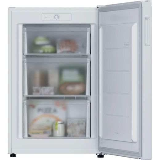 Hoover Under Counter Freezer - White - Front with door open shot 